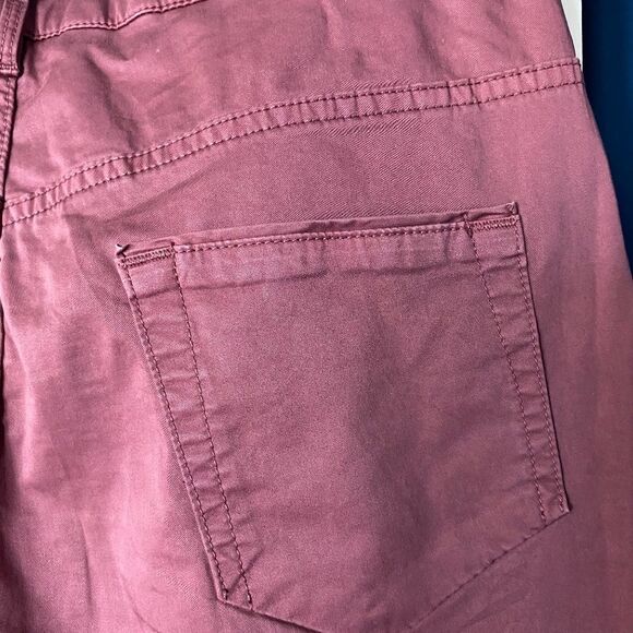 Manila Grace Chino Denim Burgundy - Picture 15 of 15
